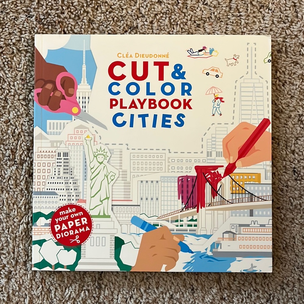 Kane Miller Cut And Color Playbook Cities (Paperback Activity Book)